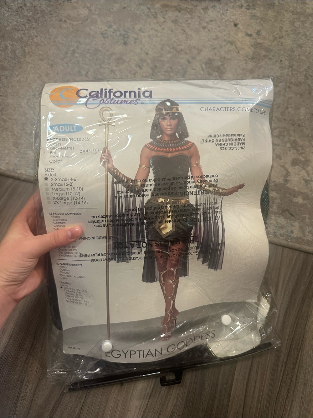 California Costumes Black and Gold Egyptian Goddess Adult Costume